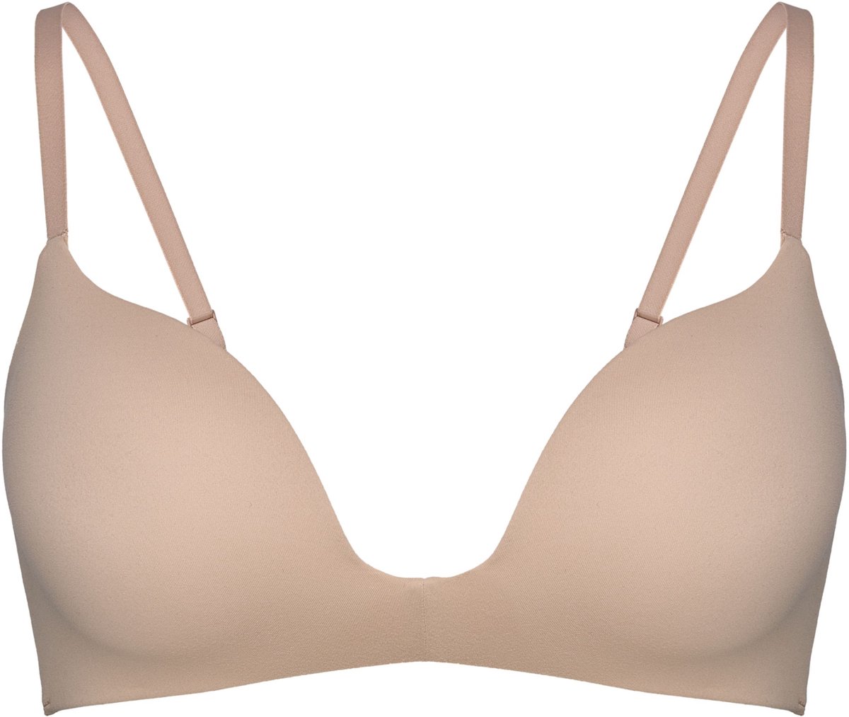 Esotiq Basic - Push-upbeha - Beugelvrij - Plunge - Beige - 65E