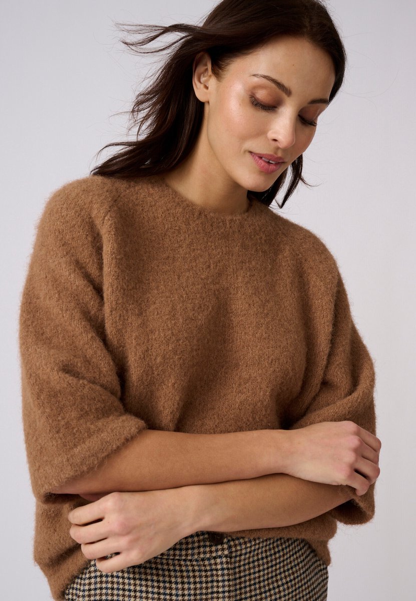 Damart - Thermolactyl top met wijde mouwen - Dames - Bruin - L