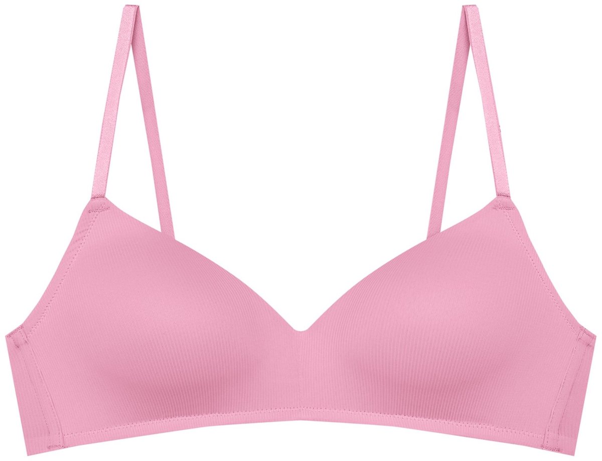 Bloovii Saoui - Push-upbeha - Intens roze - Geribde cups - Verstelbare bandjes Roze;Oranje