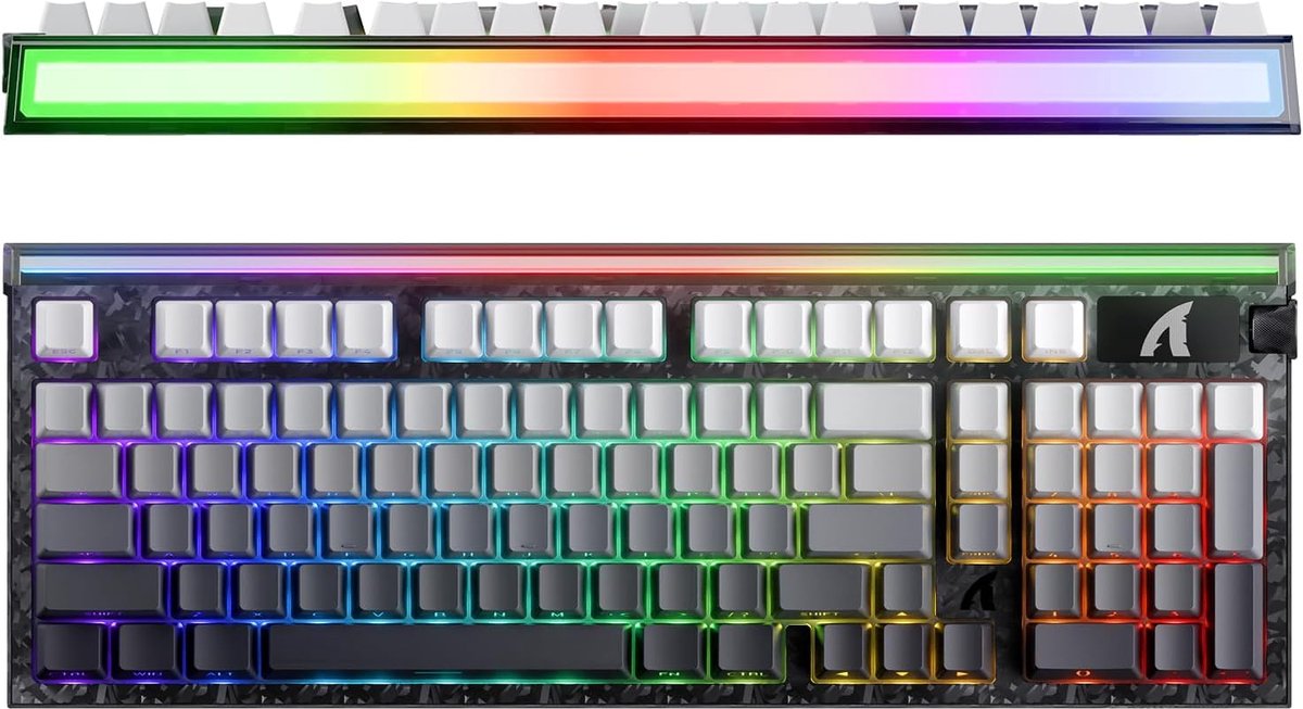 ATTACK SHARK R98HE - Magnetic Switch Wired Gaming Toetsenbord - Carbon Fiber - 98 Keys - Moonlit Night