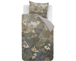 Kardol Flornatus dekbedovertrek - Eenpersoons - 140 x 200/220 cm - Olive Green