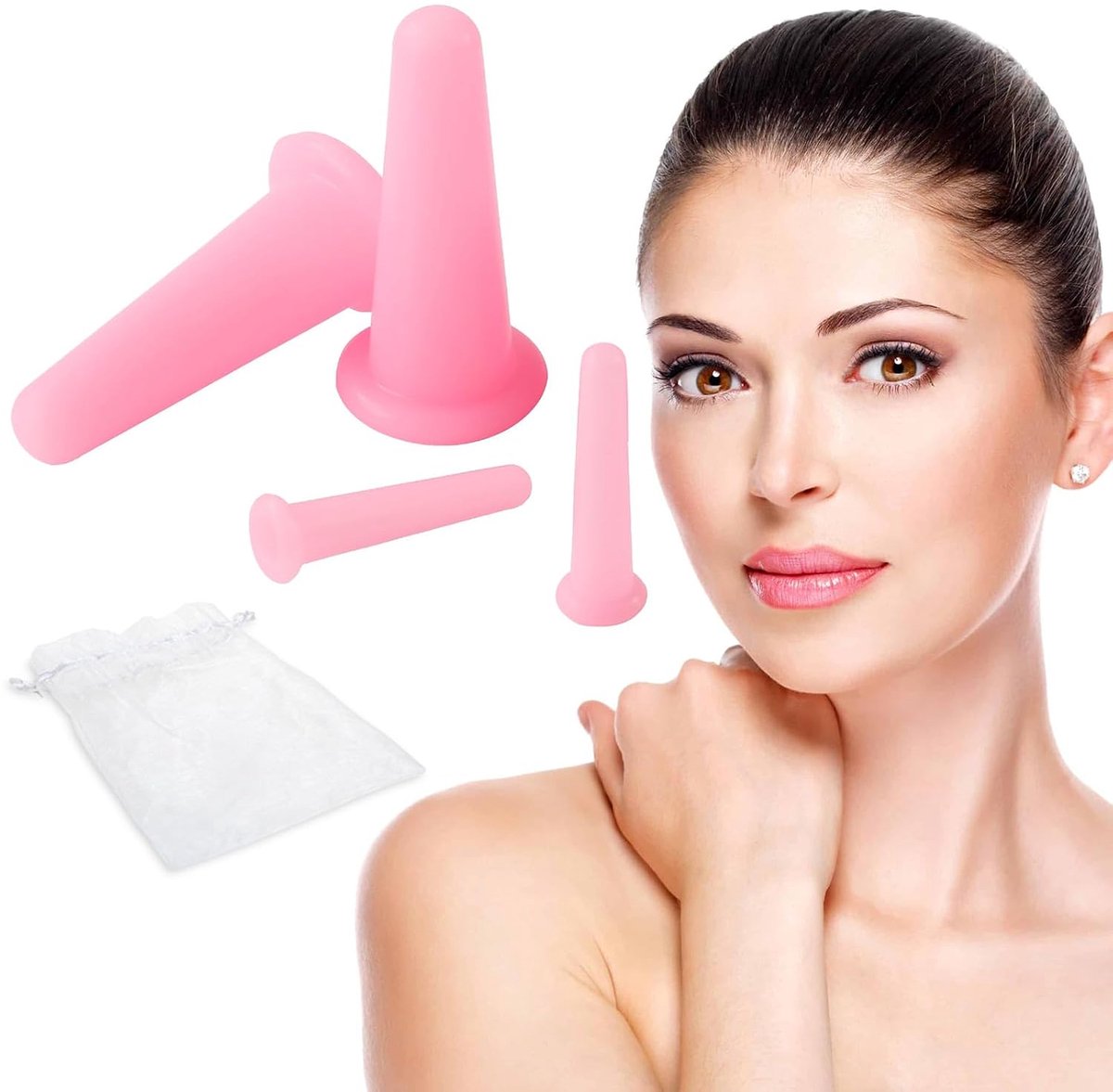 Zuignap, anti-cellulitis cupping, anti-rimpel gezichtszuignappen, Chinese cupping therapie, cellulitis zuignappen, spierverlichting en ontspanning voor benen en lichaam
