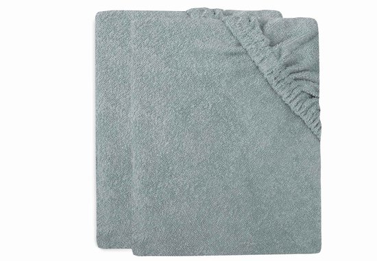 Jollein Aankleedkussenhoes Badstof 50x70cm Sea Green (2pack) — afbeelding 2