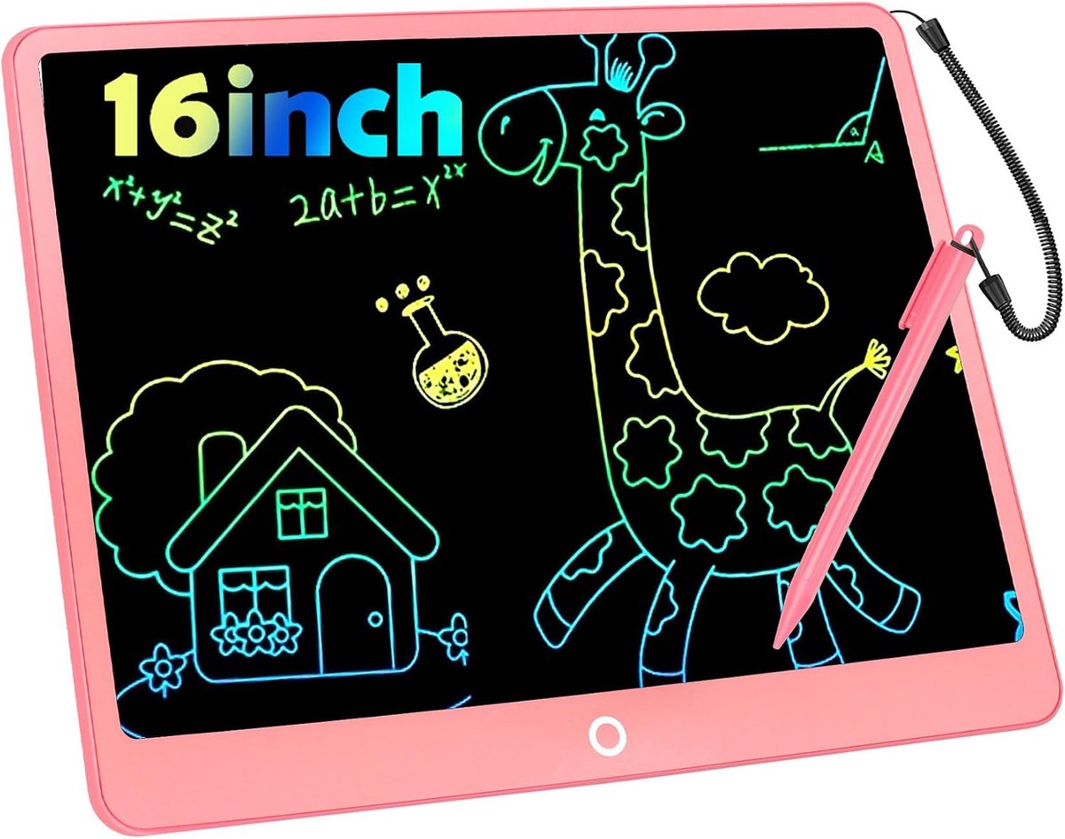 2 Stuks lcd-schrijfbord, 12 inch LCD Schrijftablet, Elektronische LCD-Schrijven Wisbare Kinderen Doodle Tekenbord, Cadeaus voor kinderen, meisjes en jongens (Rood)