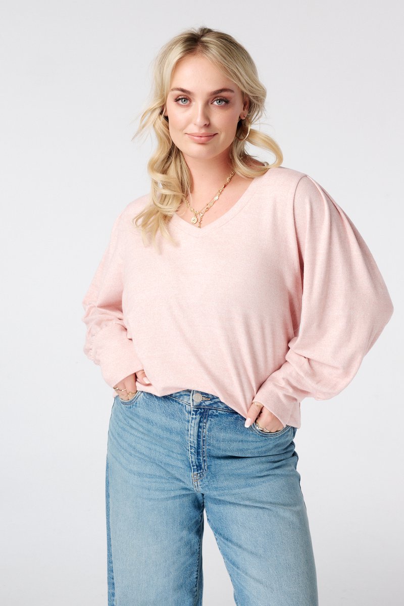 MS Mode Top Top met pofmouwen
