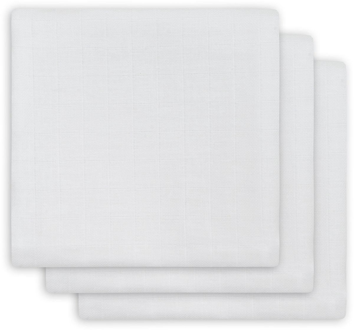 Jollein hydrofiel multidoek basic 70x70cm - white - 3 stuks