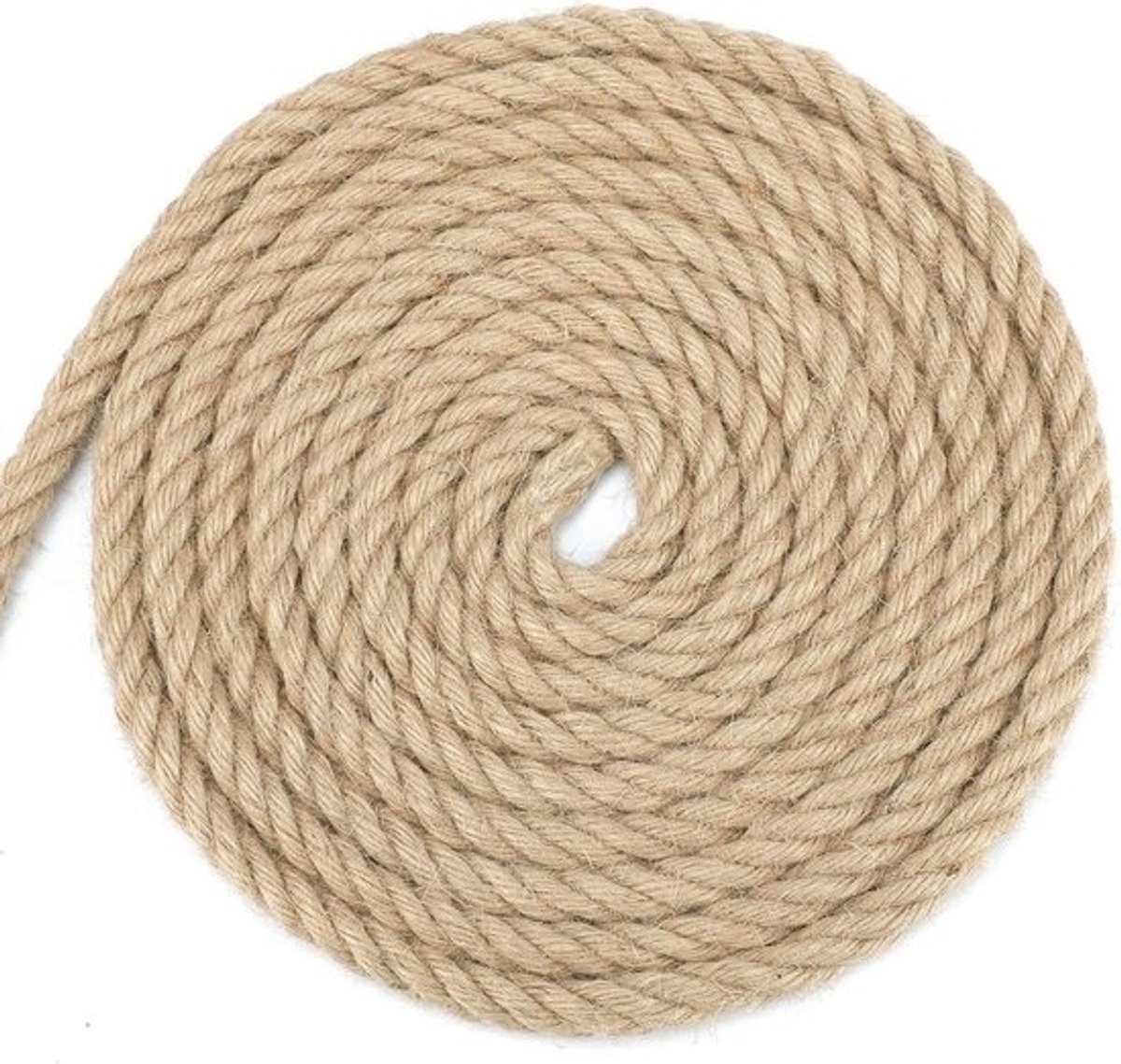 VVGoods - Natuurlijk Jute Touwkoord voor DIY Ambachten en Tuinieren - 10 Meter lengte, 12mm dikte