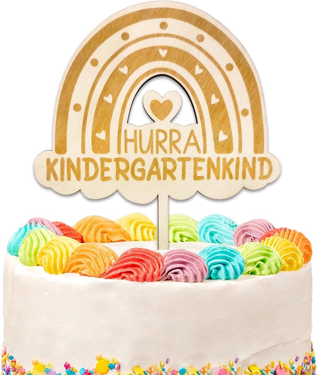 Topper kleuterschool hout