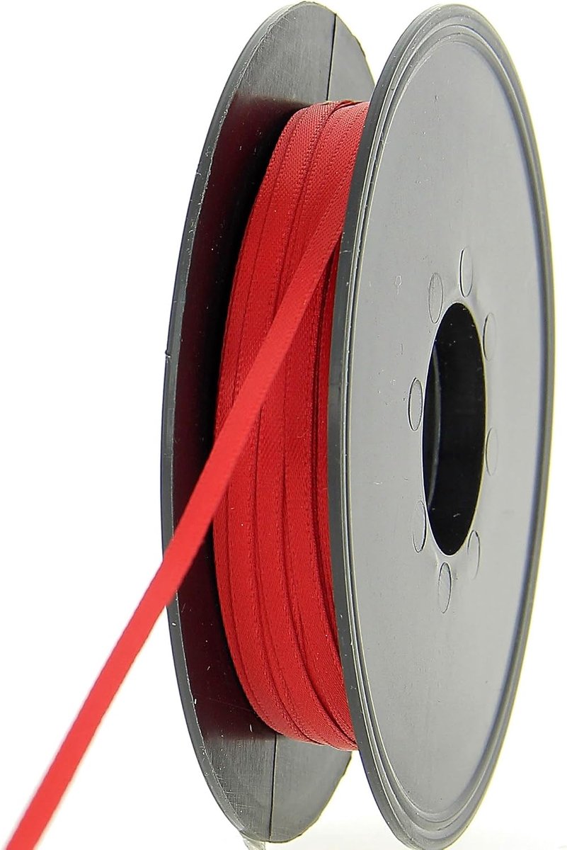 Lint - 100% polyester dubbelzijdig satijnen lint voor bruiloften, cadeauverpakking, bloemstukken, handwerk, taarten, strikken, versieringen, 3 mm x 50 m