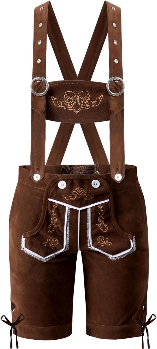 Oktoberfest-kostuum voor Kinderen, Jongens Lederhosen Outfit, 5-12 Jaar