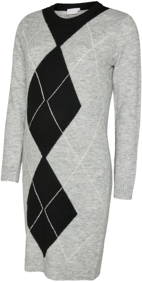Mamalicious Mama Licious Jurk MLANASTACIA Zwangerschapsjurk Light Grey Melange 1