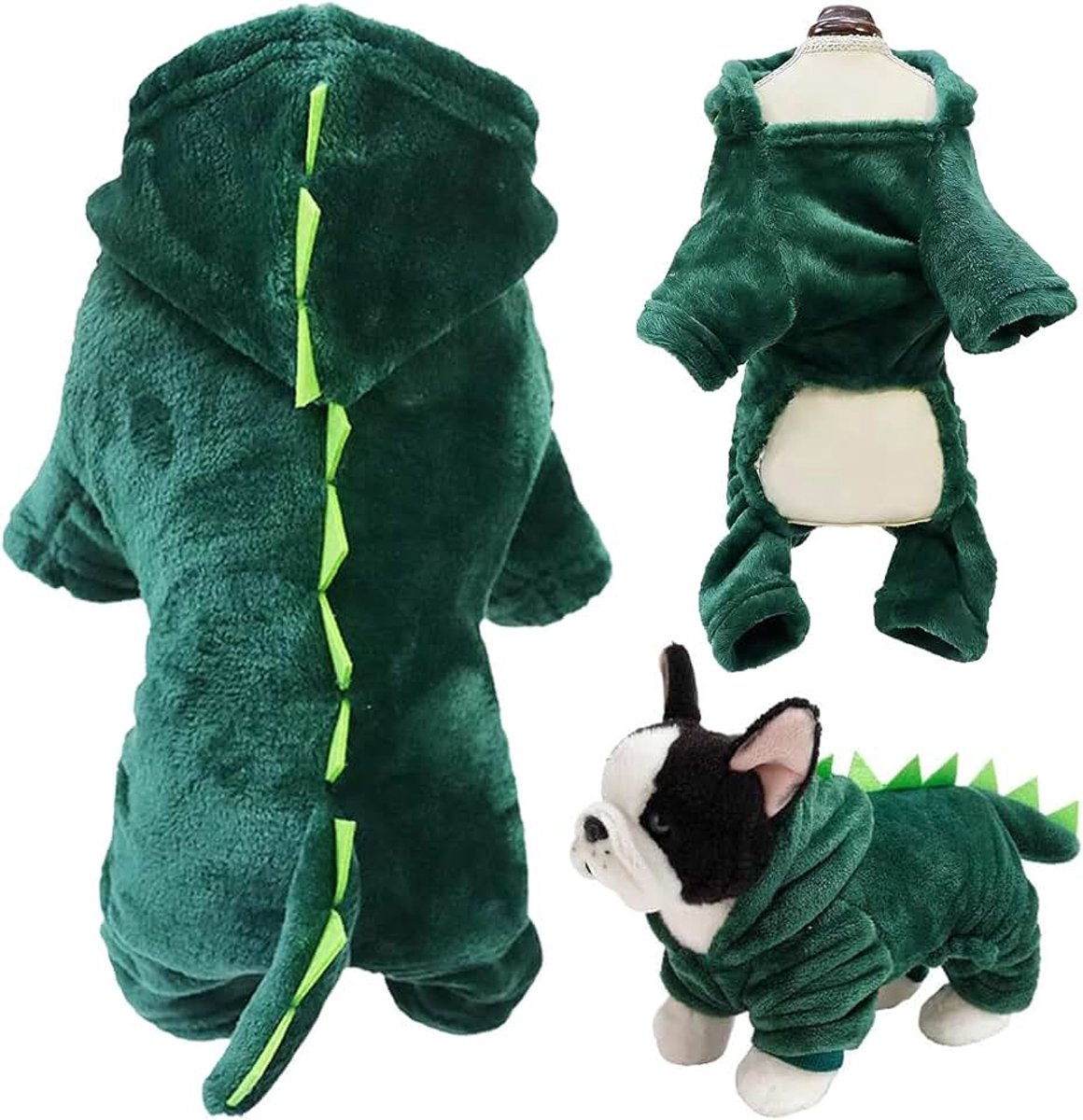 Hoodie sweaters, puppy dinosaurus kostuum, puppy hoodie, warme kleding sweater kostuum voor winter herfst koud weer voor middelgrote honden