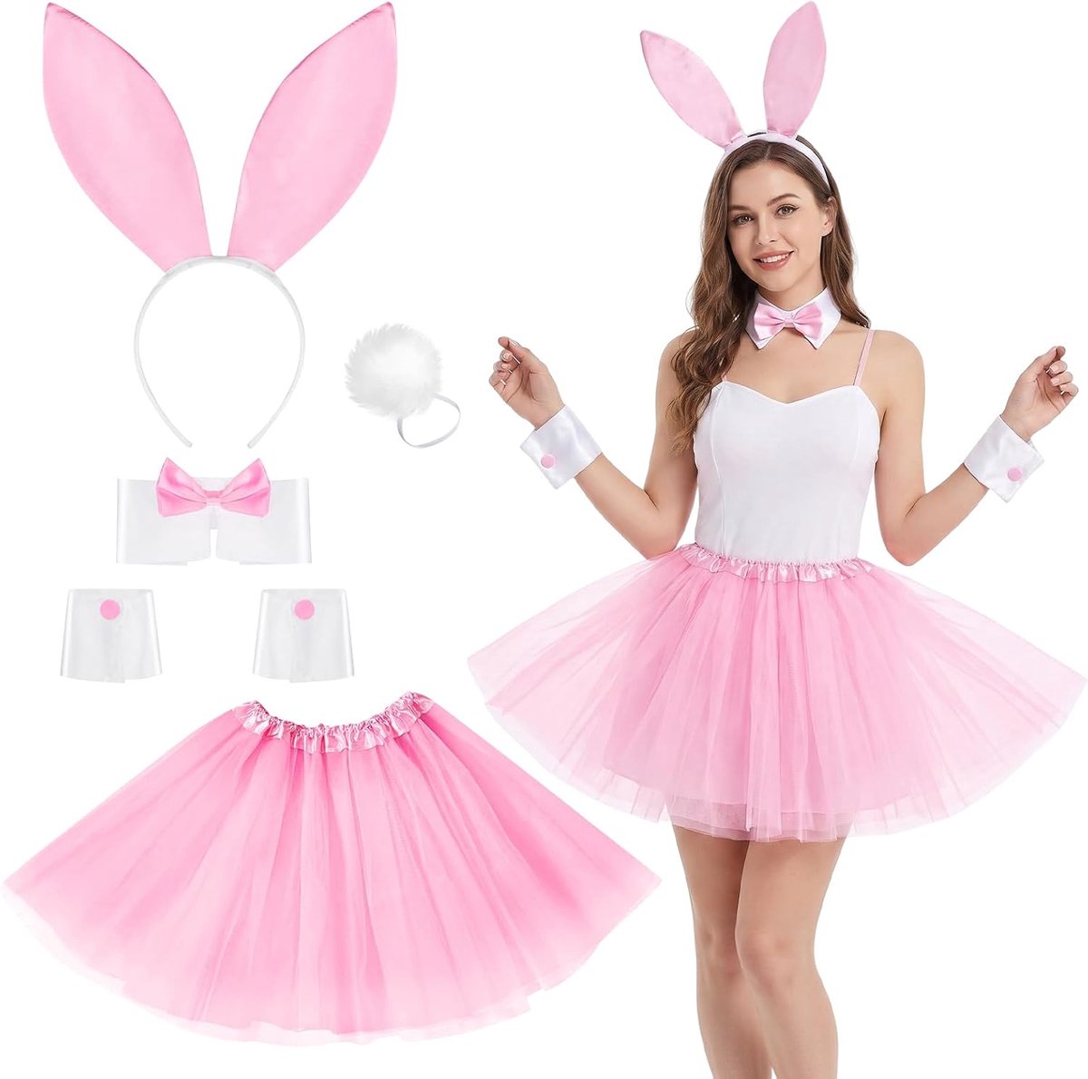 Konijnenkostuumset voor vrouwen, bunny-kostuum