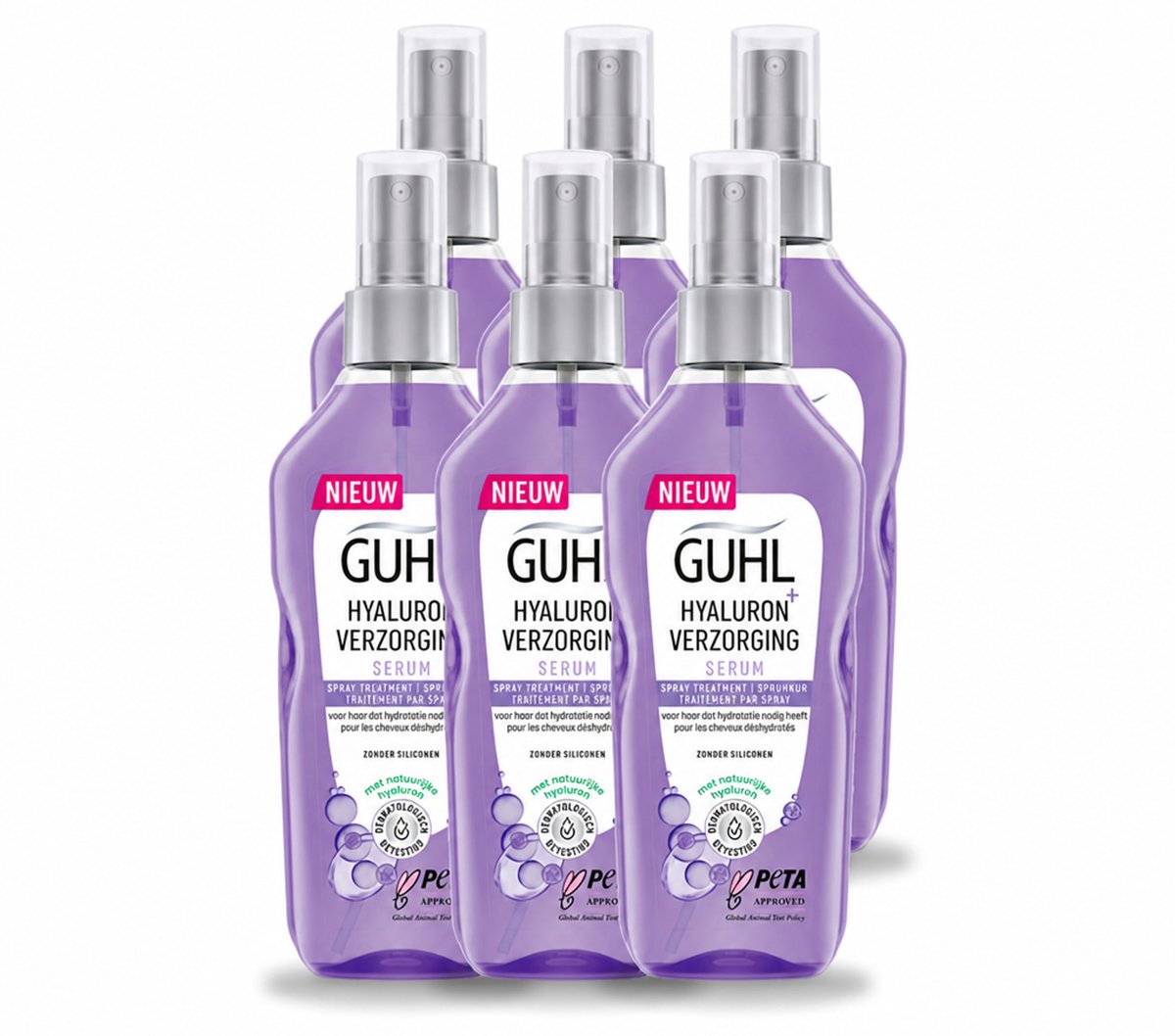 6 x Guhl - Spray - Hyaluron Verzorging - 150 ml - Voordeelverpakking - 6 stuks
