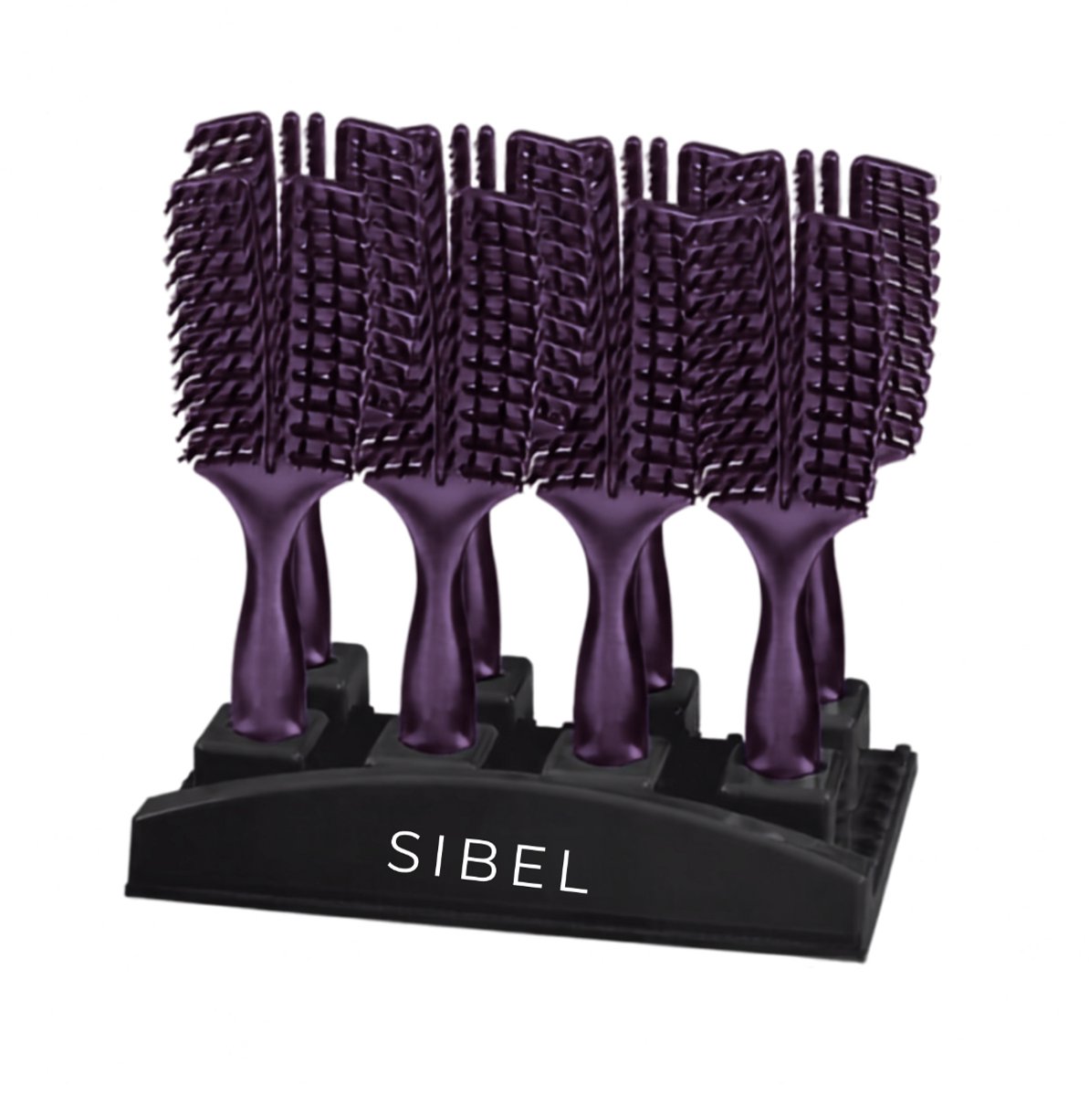 Sibel Proflex Haarborstel Display -Burgundy