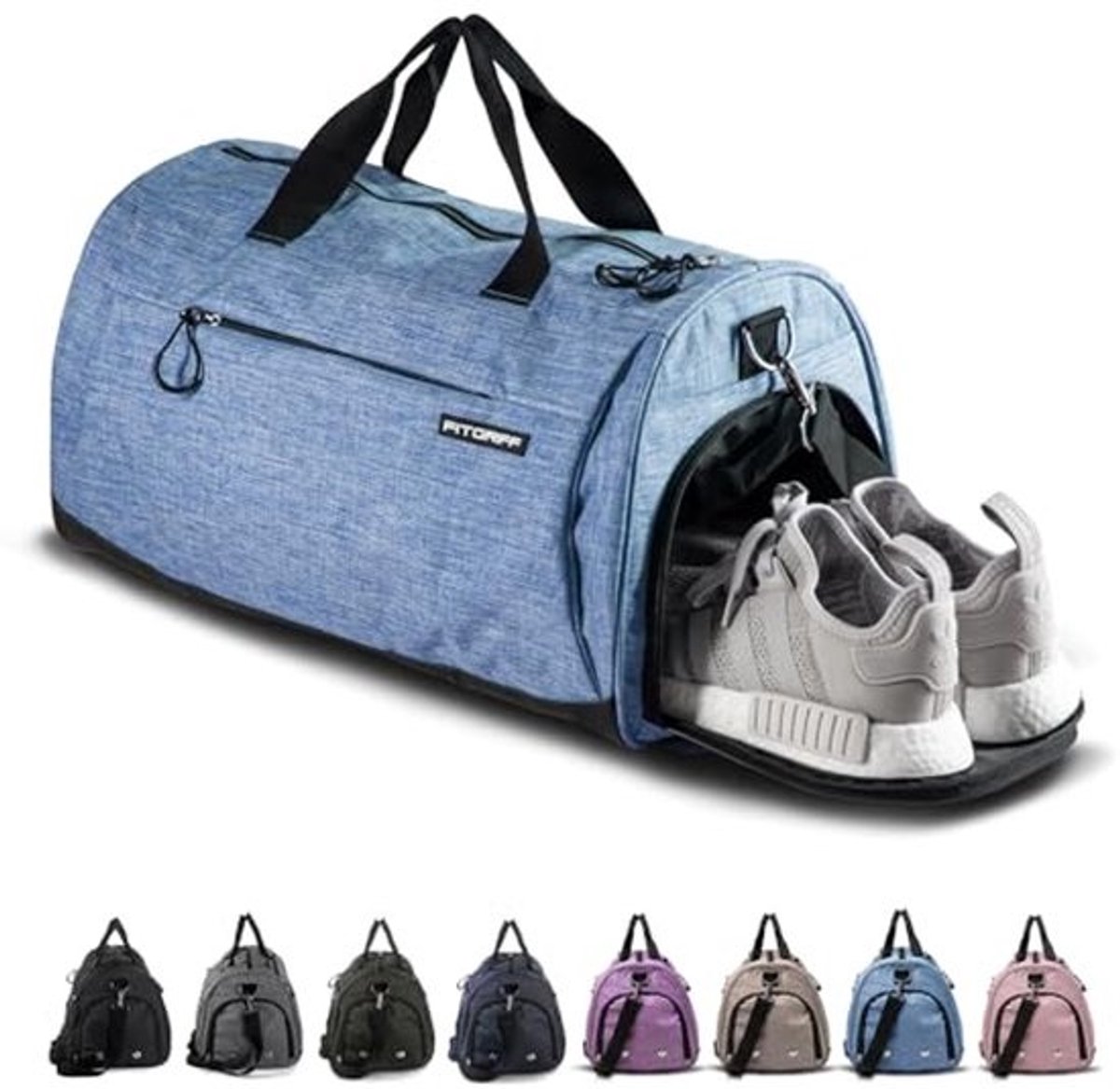 Sporttas met Schoenenvak en Natvak – Ideale Reistas voor Heren en Dames – Perfect voor Reizen, Gym, Fitness, en Outdoor Activiteiten