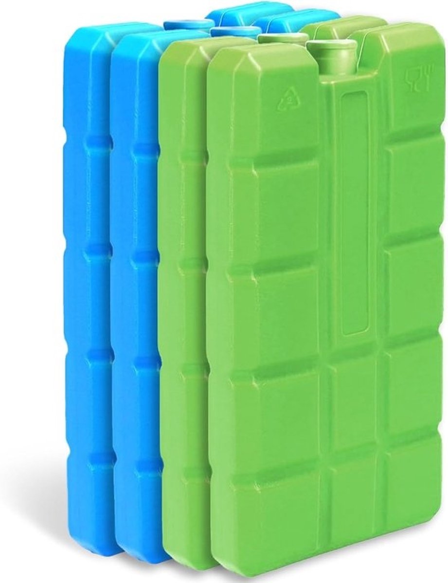IJsbrood voor koelbox, 4/8 stuks, 200 ml, herbruikbaar, ultradun voor outdooractiviteiten