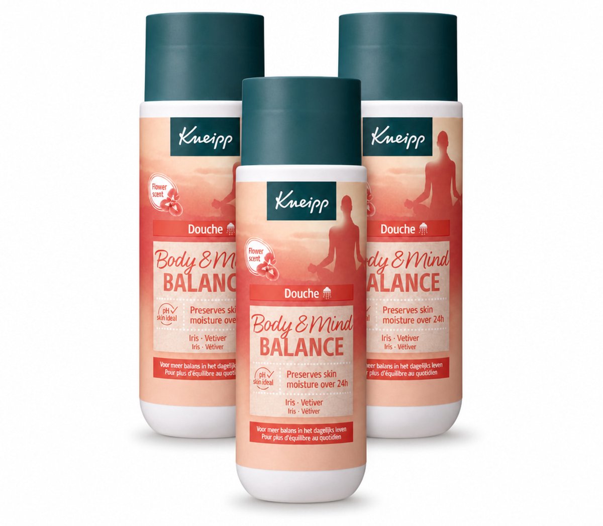 3 x Kneipp - Douchegel - Body & Mind Balance - 200 ml - Voordeelverpakking - 3 stuks
