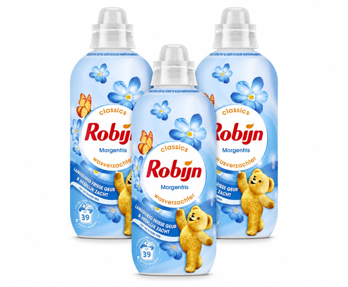 3 x Robijn – Wasverzachter – Morgenfris – 780 ml - Voordeelverpakking - 3 stuks