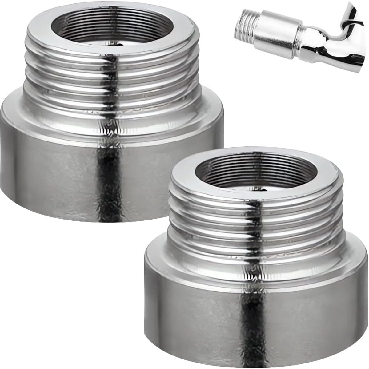 2 stuks, 3/4 inch x 10 mm, 3/4 inch IG x 3/4 inch AG, DN20 schroefdraadverlenging, 10 mm roestvrijstalen verlengfitting, aansluiting verlenging voor verwarming en installatie van