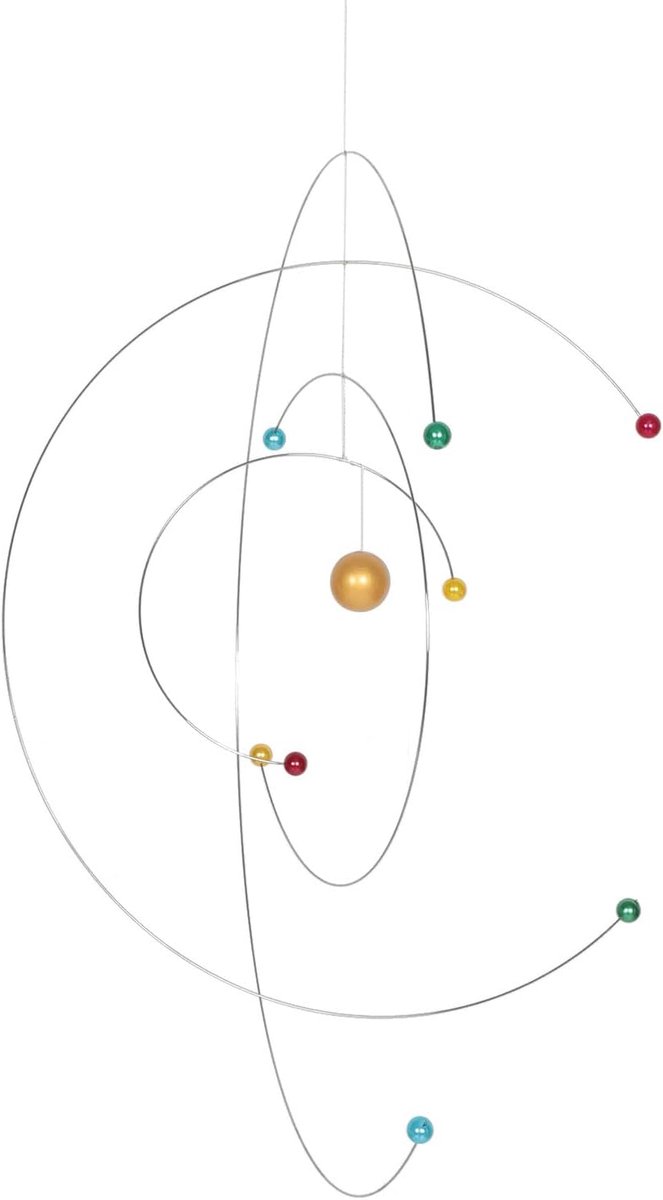 Meubelstuk op zonne-energie van, hangkast, Scandinavische fysica, planetenmodel, decoratief atoompatroon voor kinderkamer en projecten