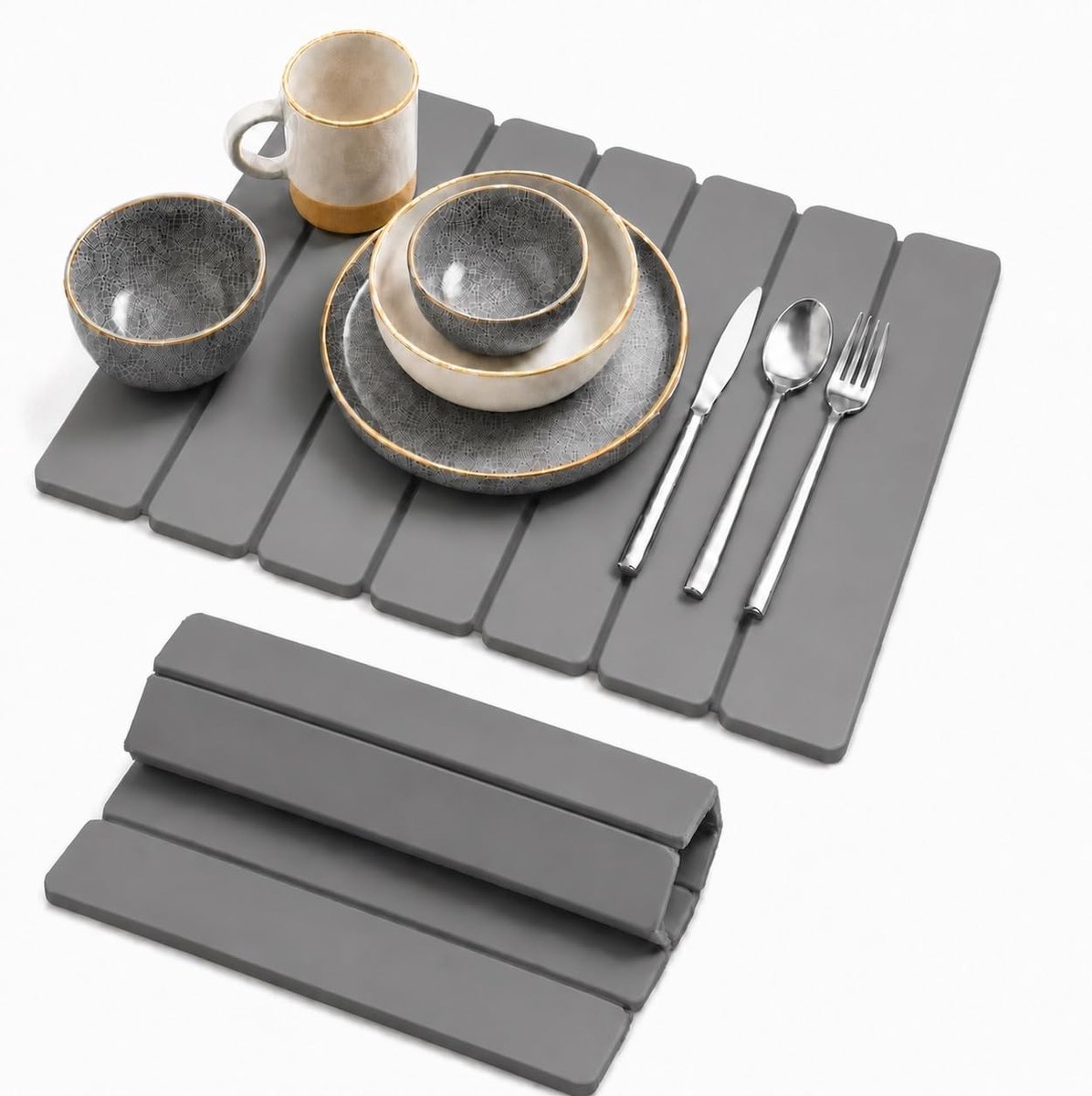 Steen afdruipmat servies