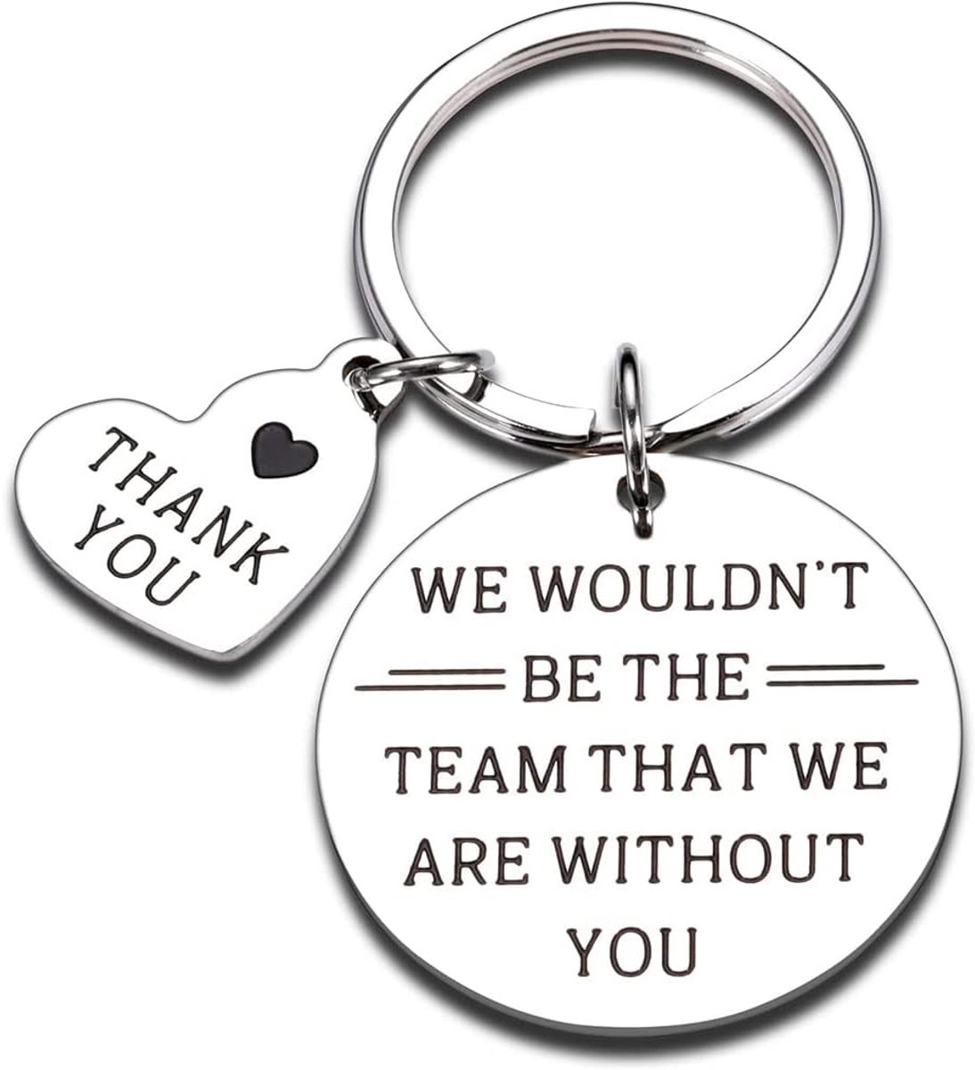 Coach Waarderingsgeschenken Team Cadeau Sleutelhanger "We zouden niet het team zijn die we zijn zonder jou" Dankjewel Cadeau Sleutelhanger voor Trainer, Chef, Collegae