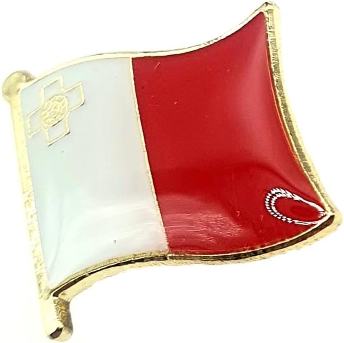 Maltese metalen emaille land vlag pin badge, Metaal