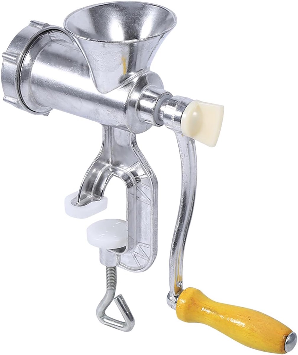 Handmatige vleesmolen, aluminium handslijpmachine voor vlees, handbediende worstrundvlees vleesmolen, geschikt voor restaurantkantine slager