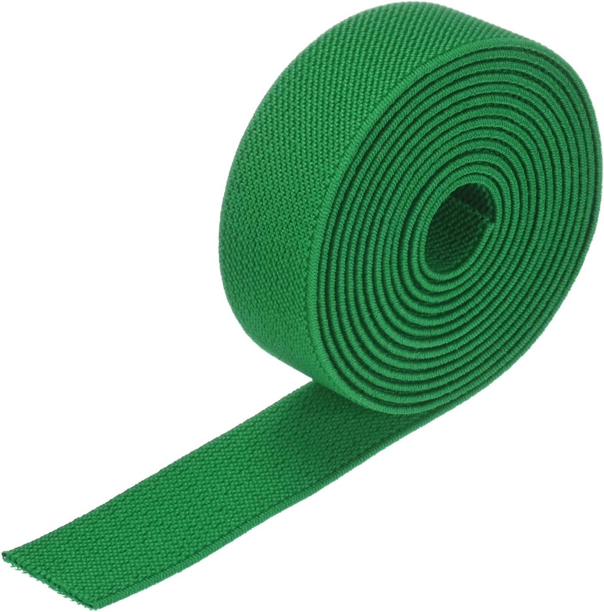 Elastische banden om te naaien, 1 inch 2 meter rol van hoge elasticiteit gebreide elastische spoel, elastisch voor naaien tailleband/pruiken/broeken/ambachten doe-het-zelf elastisch lint
