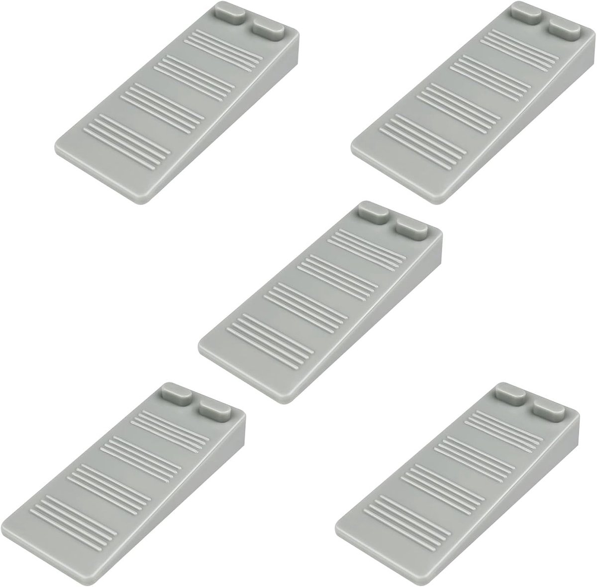 Stoppers, vloer, grijs, in hoogte verstelbaar, krasbestendig, antislip deurwig, rubber, hoog, niet giftig, geen onaangename geur, deurbuffer, bescherming voor balkondeur