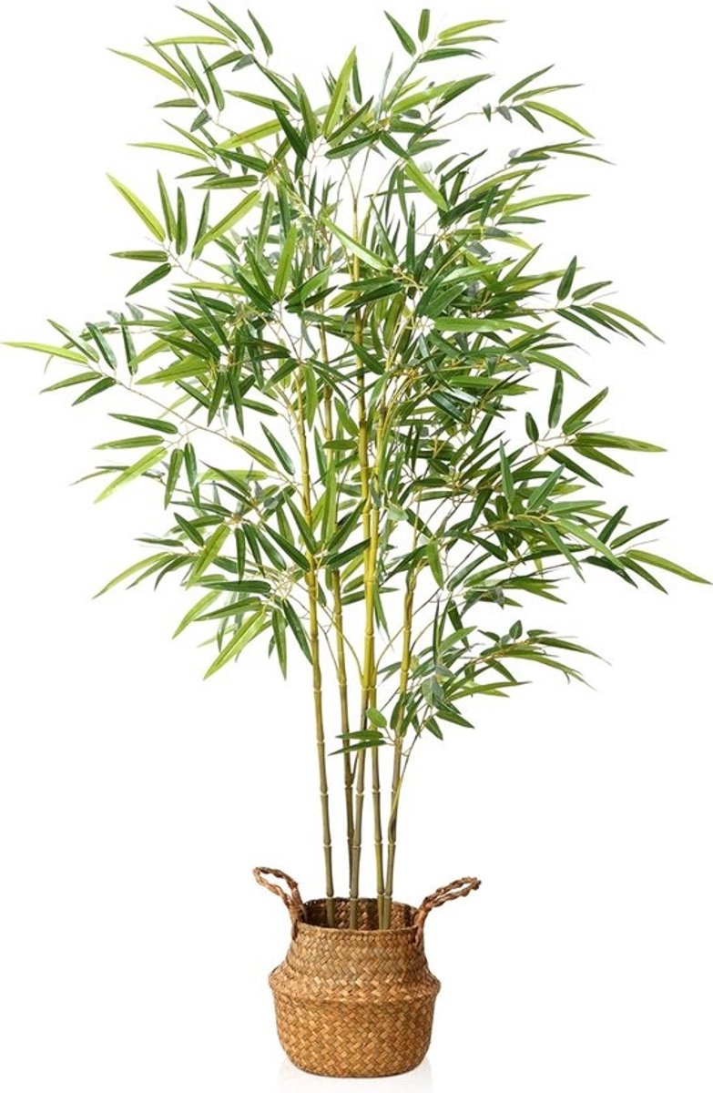 Kunstmatige Bamboe Planten Bomen - Decoratief voor Binnen en Buiten - 1 stuk - 140 cm - Kunststof