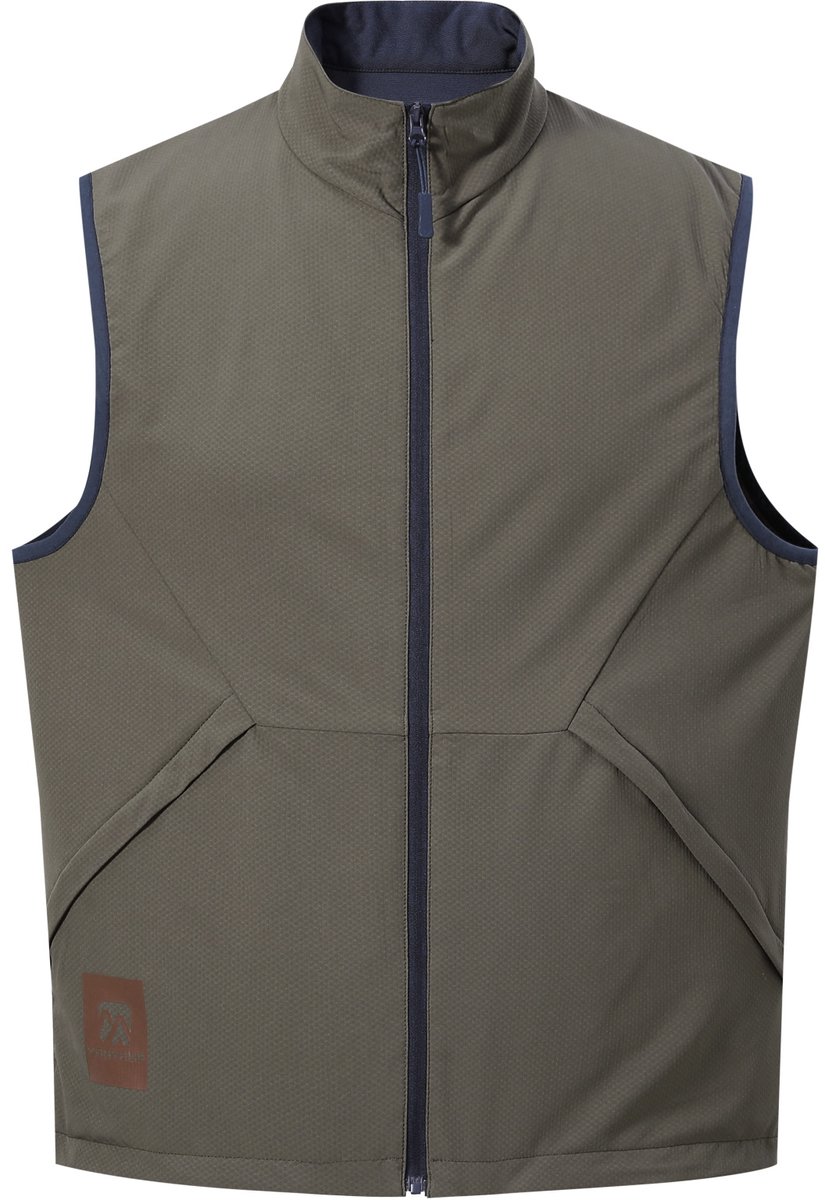 YOUTHUP Heren Bodywarmer met Staande Kraag Waterafstotend Ademend 2XL Creme
