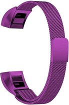 Fitbit Alta (HR) Luxe Milanees bandje | Paars / Purple| Premium kwaliteit | Size: L | RVS |TrendParts