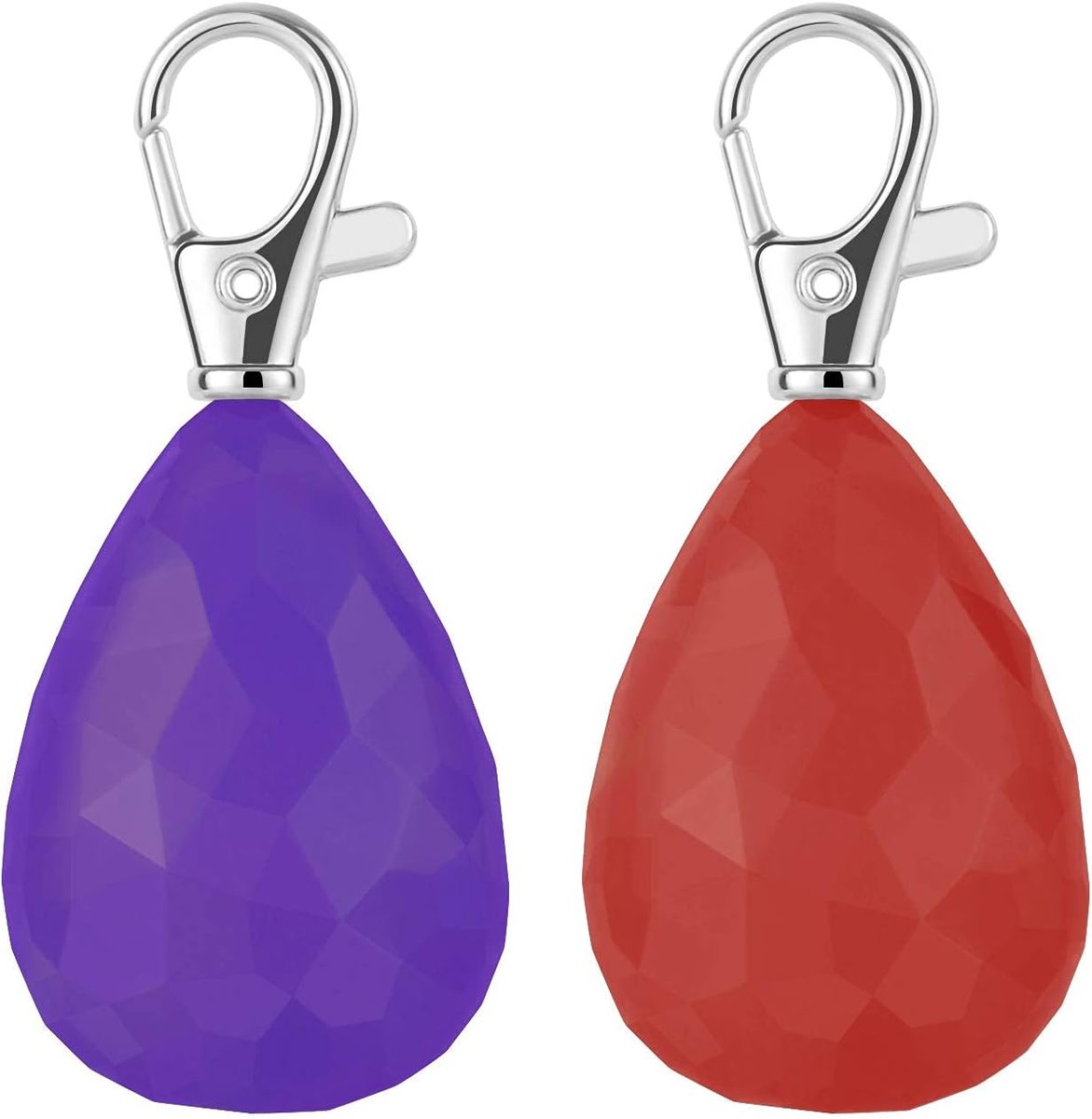 Set van 2 stuks hondenlamp met USB oplaadbare hondenhalsband licht, waterdichte led-hondenveiligheidslampen voor nachtwandelingen bevestigd aan kraag, riem of harnas, veiligheidslichten voor hardlopen