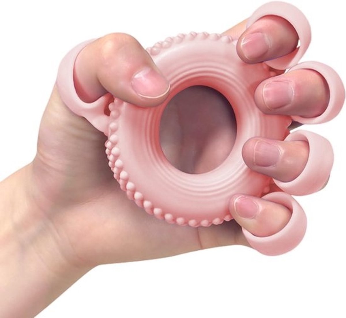Vingertrainer Hand Grip - Handkracht-oefenaar - Handen versterken - Ergonomisch ontwerp - 73 x 135 cm - Roze