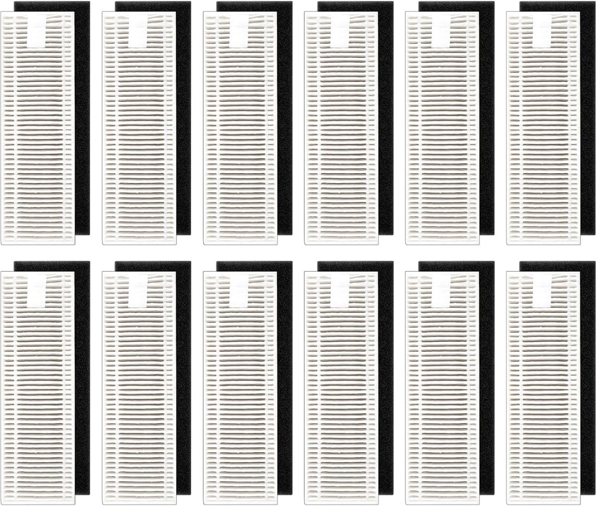 (12 stuks) HEPA-filters compatibel met Tikom G8000/G8000 Pro, natte en droge stofzuigerfilterkit, vervangende onderdelen 12 filters