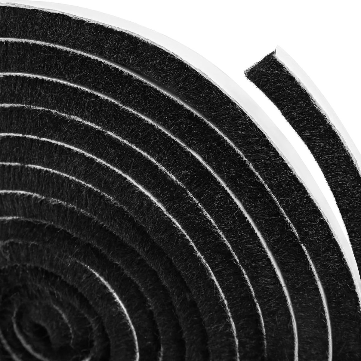 6 m borstelafdichting, zelfklevend, 9 mm (B) x 15 mm (D), borstelafdichting, voor rolluiken, borstelafdichting, winddicht, stofdicht, geluidsbescherming voor schuifdeur, raam, kledingkast