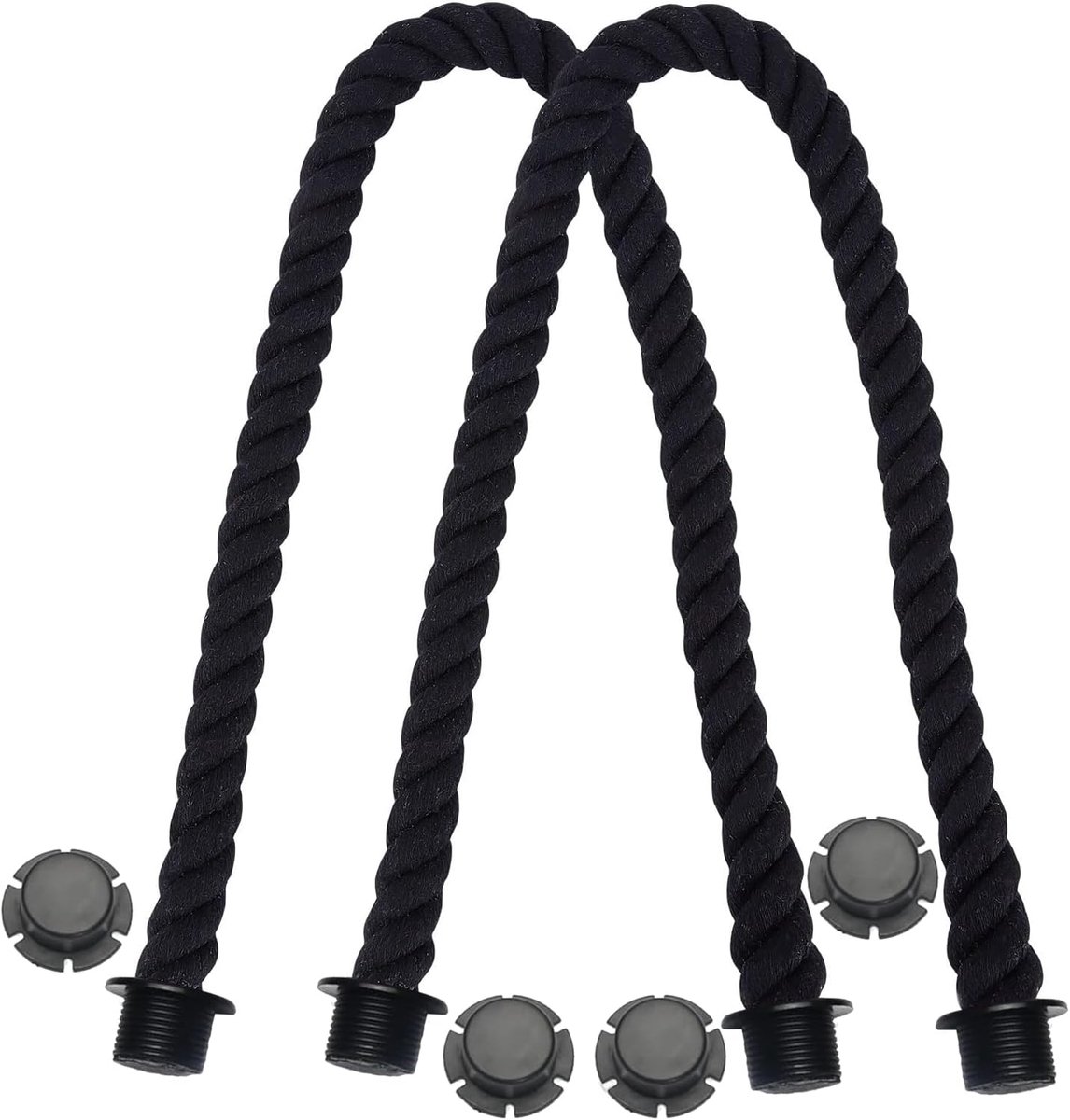 2 stuks klassieke mini-handgrepen van koord, O Bag-accessoires, accessoires voor handtassen voor dames, lange handgrepen voor schoudertassen en Obag-tassen, zwart