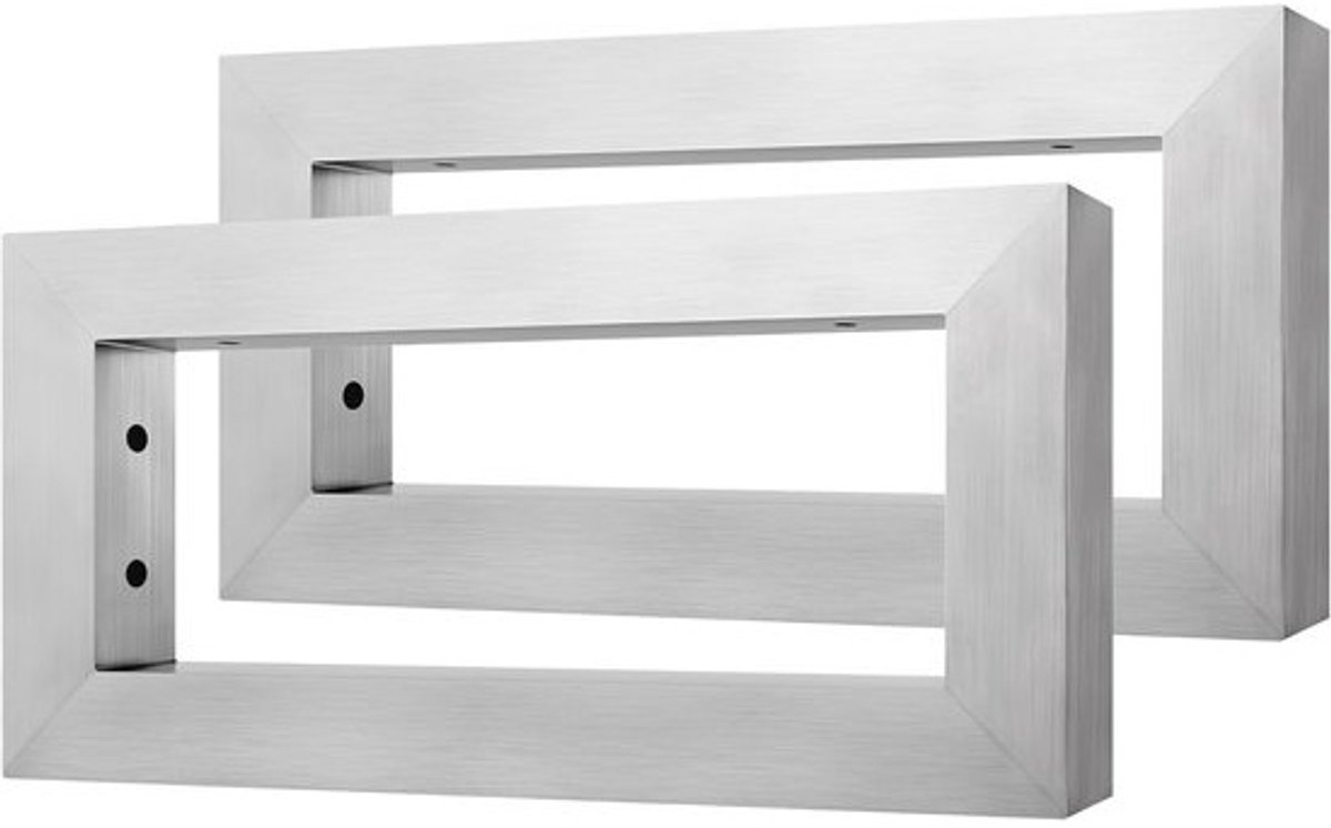 Wandconsole 2 Stuks voor Wastafel - Roestvrij Staal, Stabiele Houder, Multifunctioneel