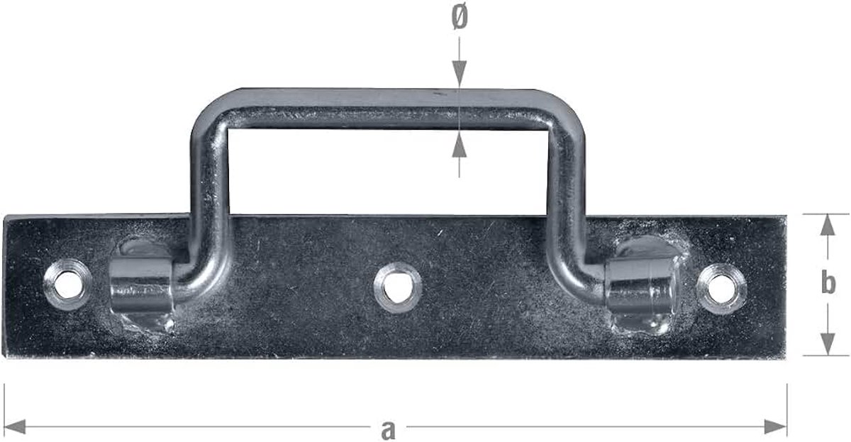 Printplaat 140 mm AC, verzinkt