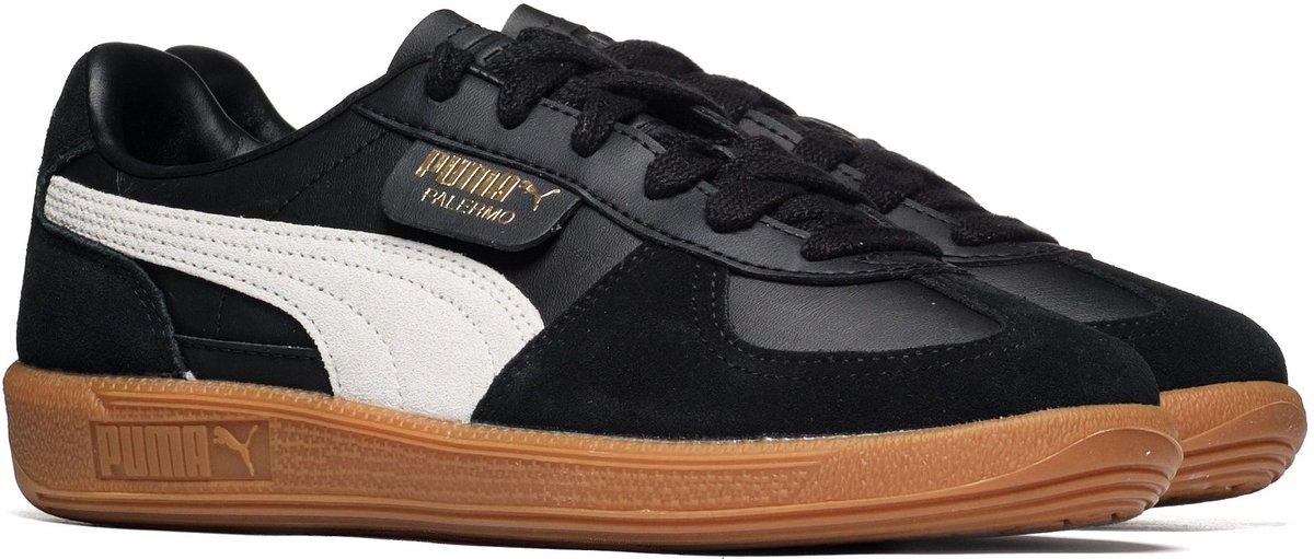 Sneakers Puma Palermo Lth Jr 38 1/2 Kinderen Zwart