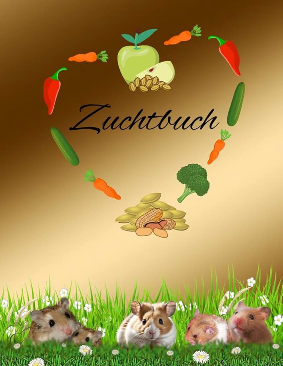 Alle Rassen Kreuzungen Hamsterzucht Wurfstärke Nachwuchs im Bestandsbuch dokumentieren Hamsterzüchter Goldhamster ... Hobbyzüchter Geschenkidee Zuchttiere Gold01