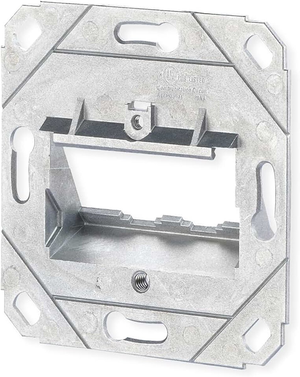 Metz 1309151200-E BTR data-aansluitdoos leeg voor 2xE-DATModule Cat.6A 8/8(8) UP0, zilver