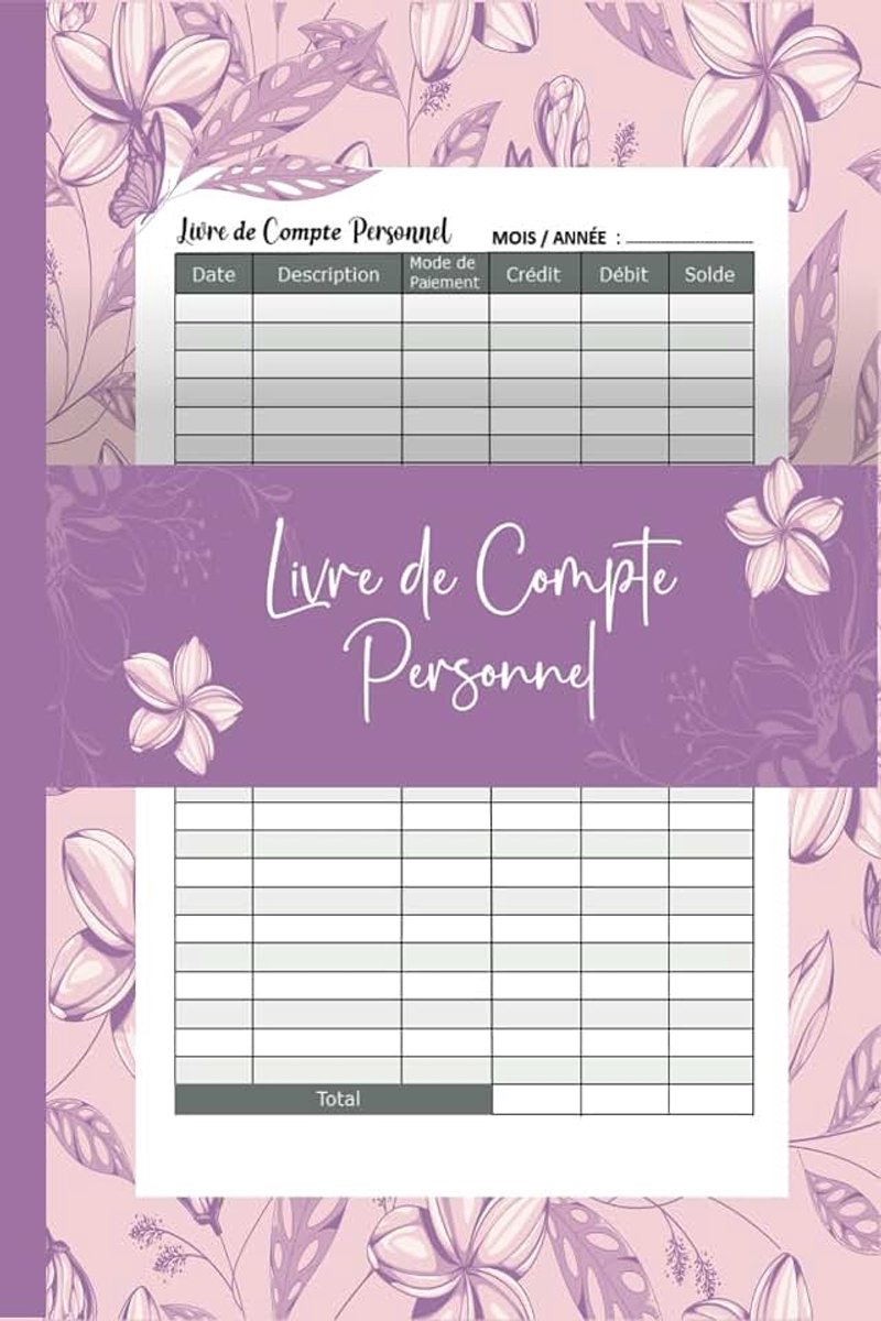 Compte Personnel: Cahier pour Gérer votre dépenses mensuelles et gestion du familial-10