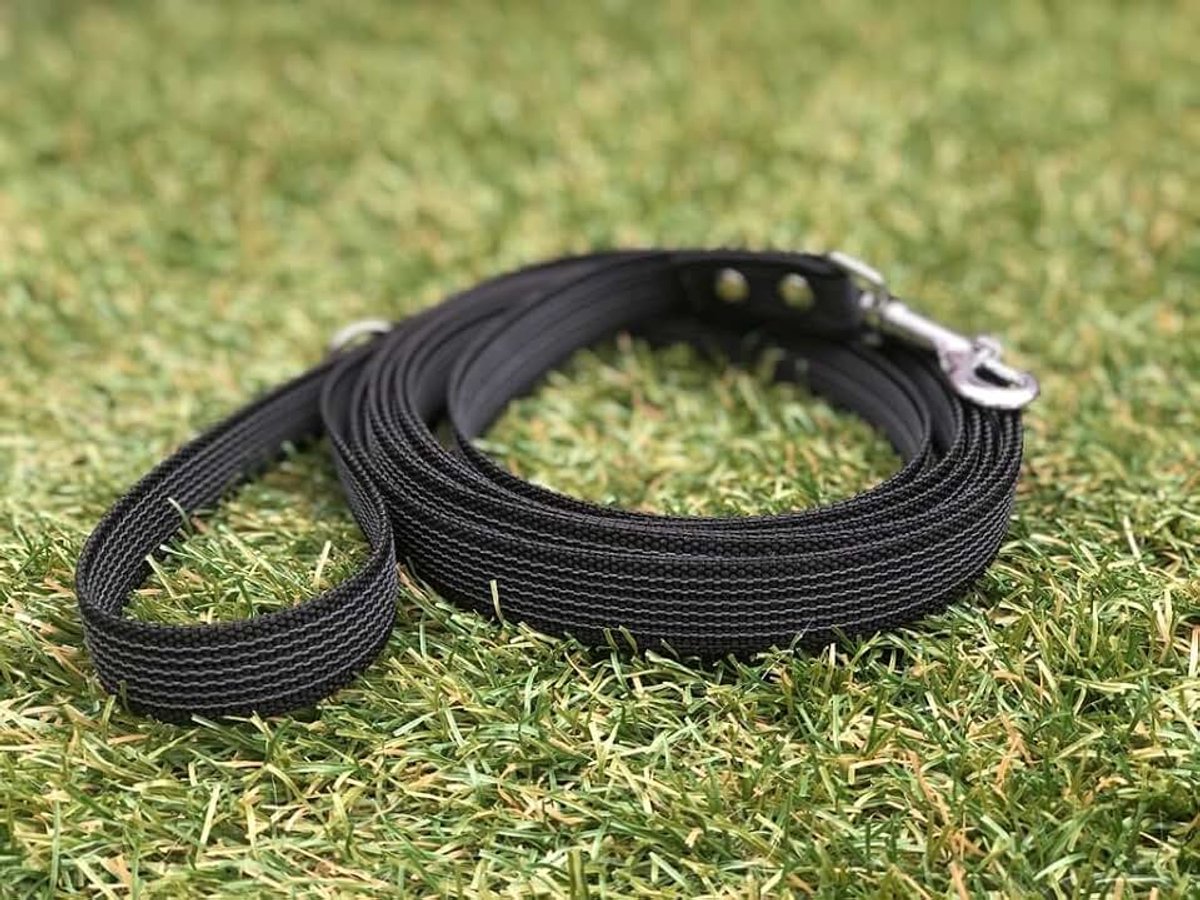 Hondenriem 3 meter - Antislip - Zwart - Veilig - Grip - Comfortabel