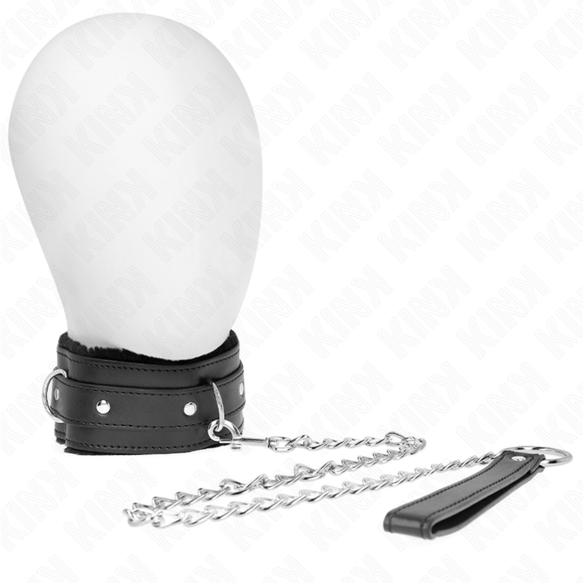 Halsband met Leash Zwart