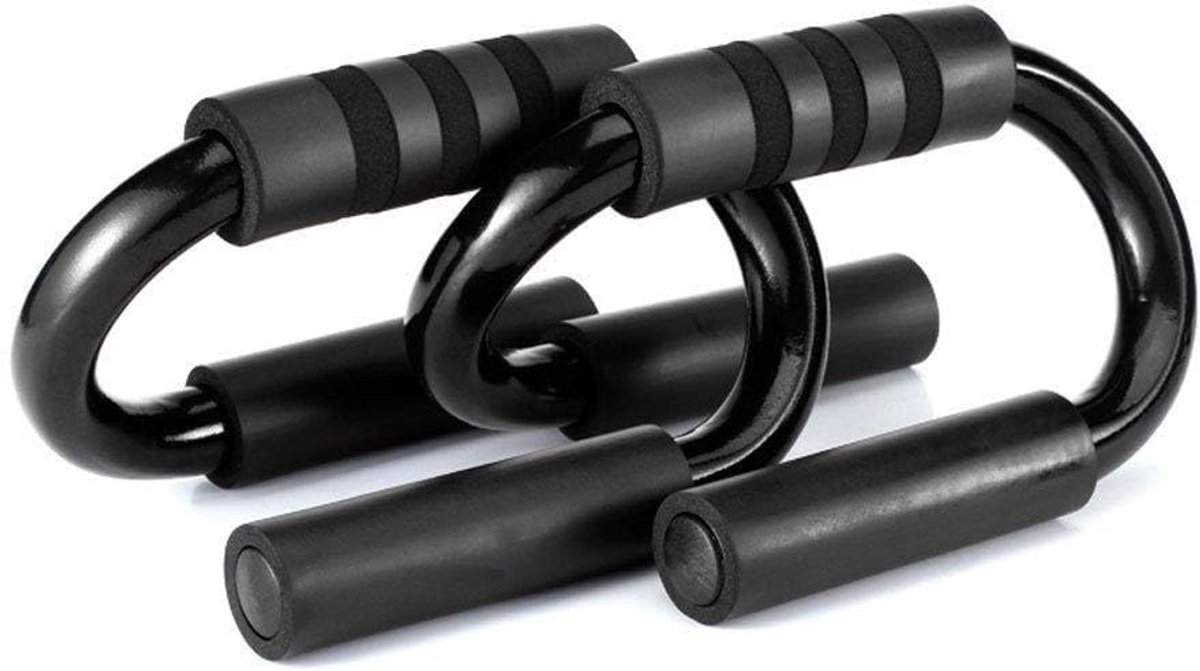 Pushbush-Ultra dikke anti-slip schuim grip-Unieke stevige structuur-Perfecte krachttraining-Home gym voor elke oefening-Zwart