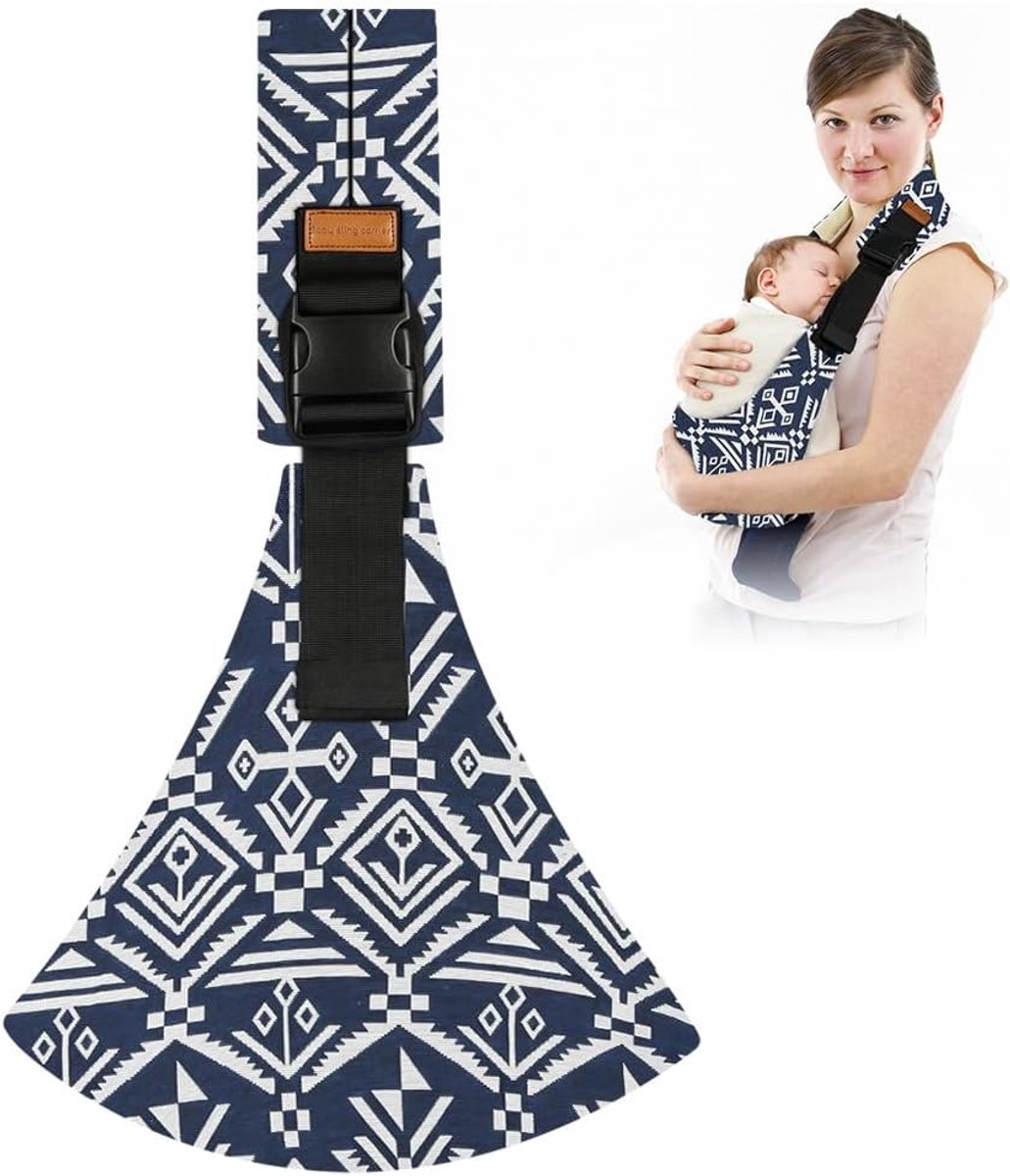 1 stuk – Babydrager – Crossbody-model – Eenvoudig draaghulpmiddel – Heupzitje voor baby's/peuters – Draagbare babydrager – Ademend & veilig – Blauw