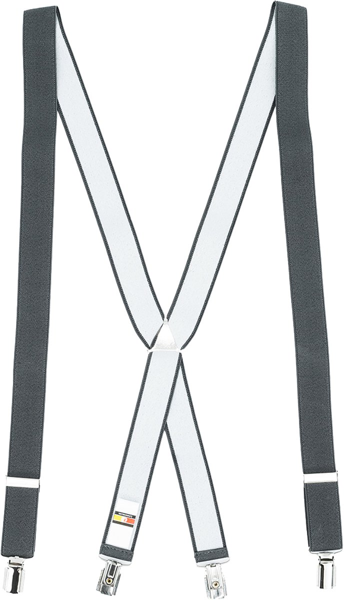 LINDENMANN heren bretels X-vorm - antraciet